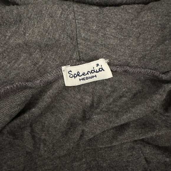 SPLENDID Medium Gray Knit Cowl Neck Tunic Top R $80 - Picture 3 of 7